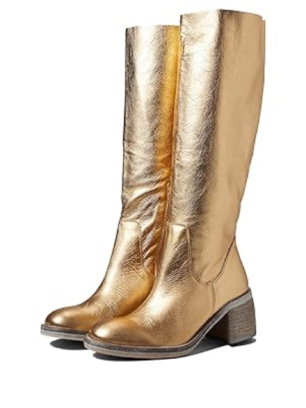 Free People Essential Tall Slouch Boot Gold